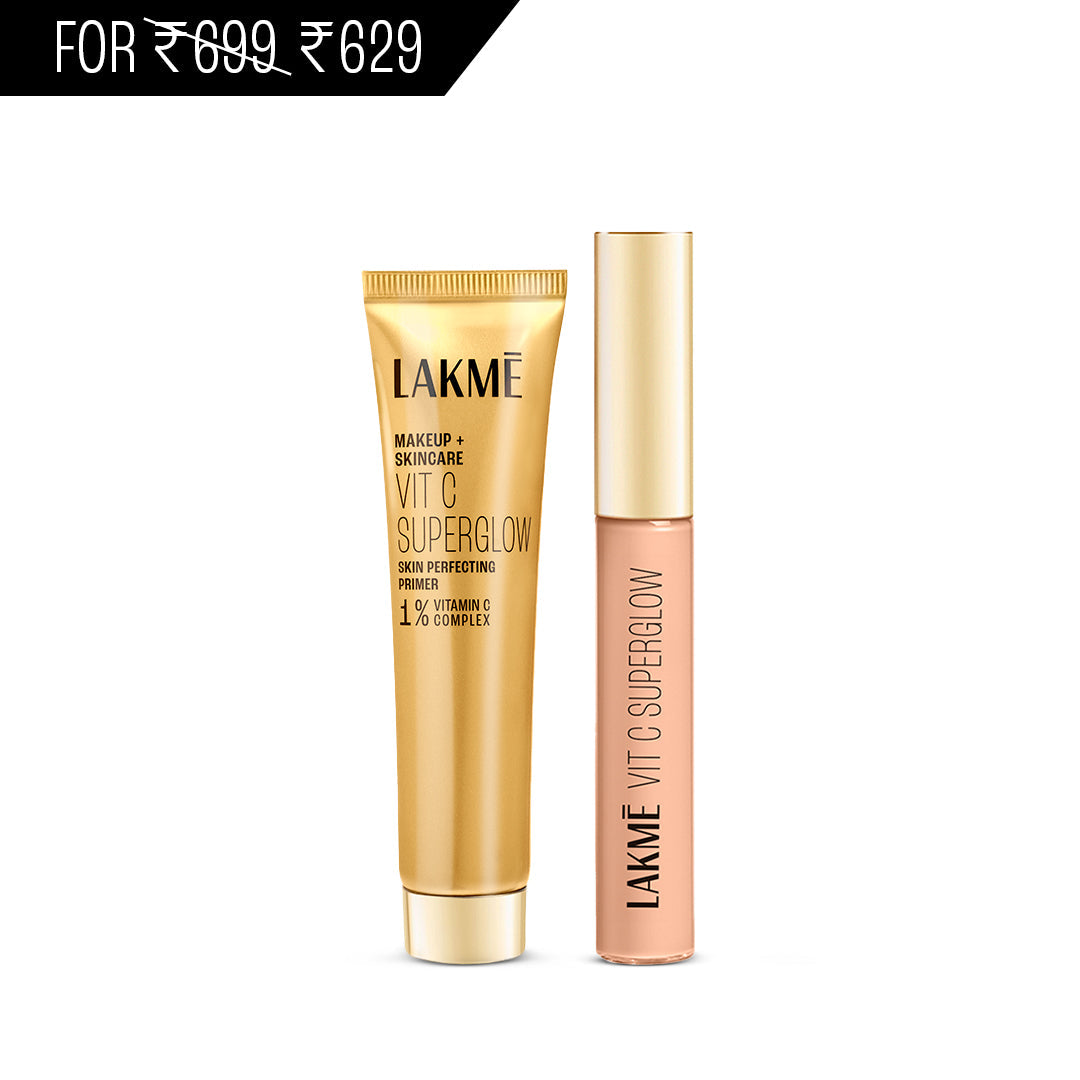 Lakmē VitC Superglow Primer + Concealer Combo