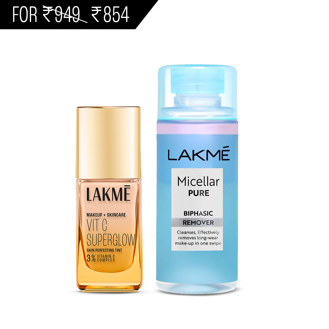 Lakmē VitC Superglow Tint + Makeup Remover Combo