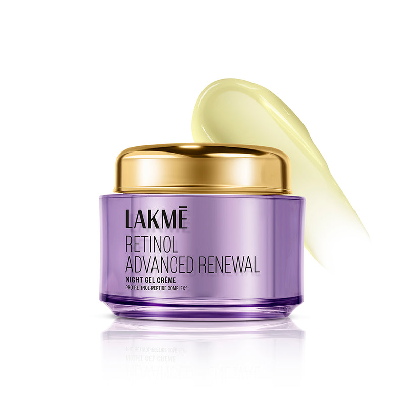 Lakme Retinol Advanced Renewal Night Gel Creme Pro-Retinol Peptide Complex, 50G