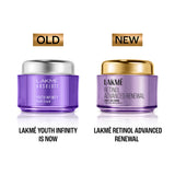 Lakme Retinol Advanced Renewal Night Gel Creme Pro-Retinol Peptide Complex, 50G