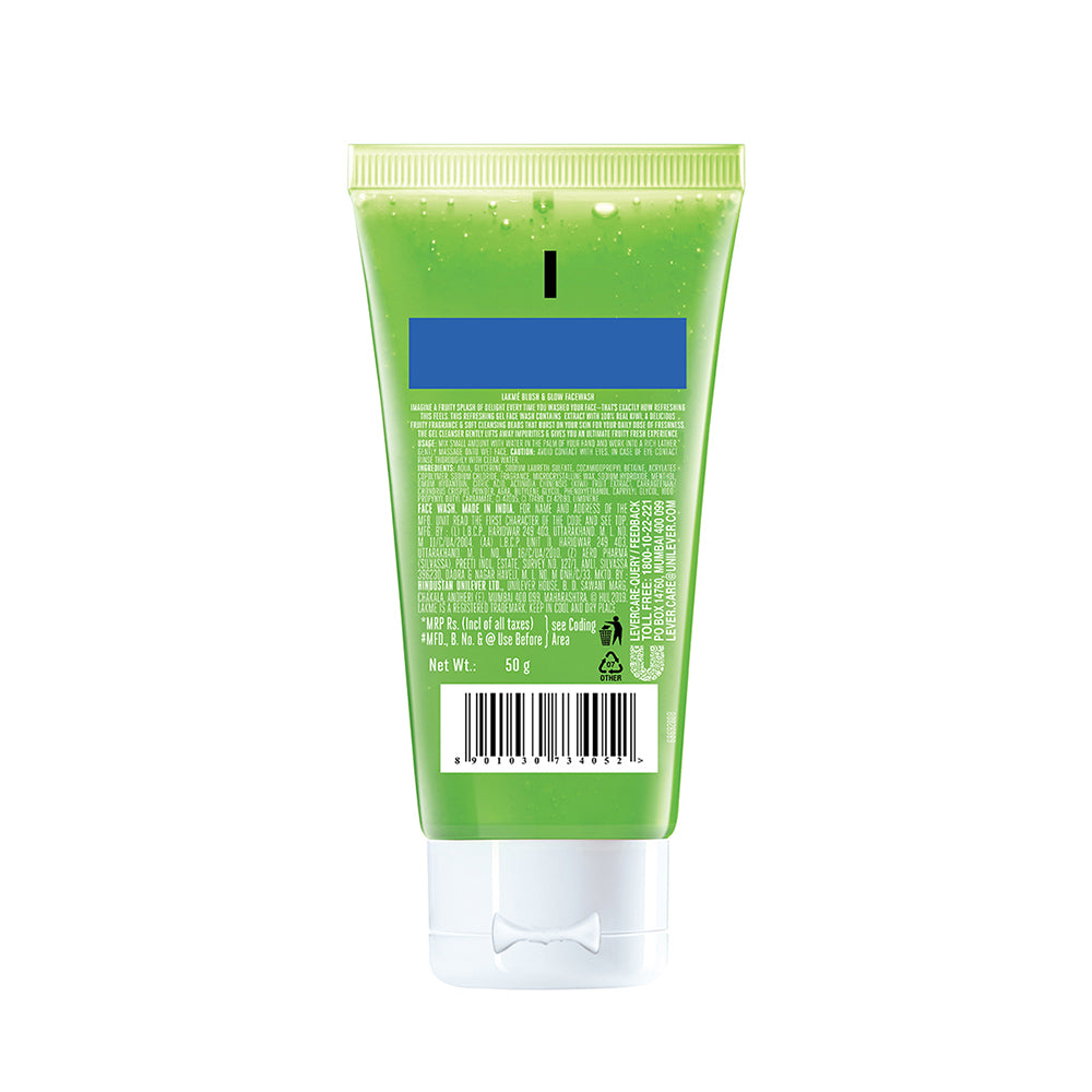 Lakmē Blush & Glow Kiwi Freshness Gel Face Wash with Kiwi Extracts, 50 g