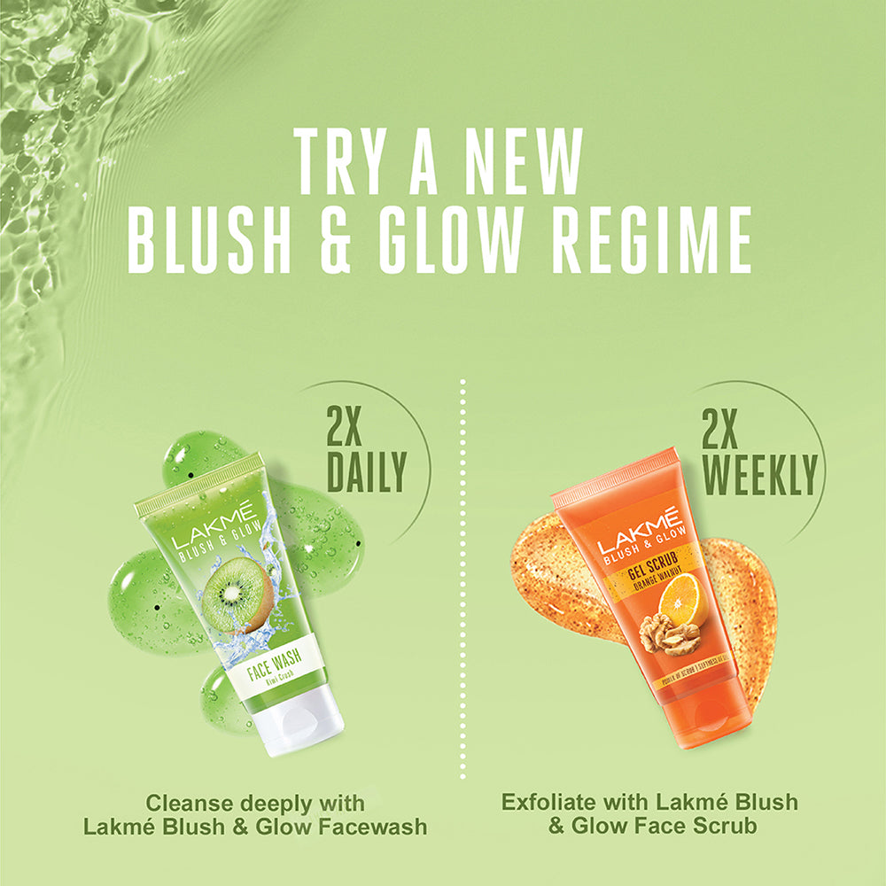 Lakmē Blush & Glow Kiwi Freshness Gel Face Wash with Kiwi Extracts, 50 g