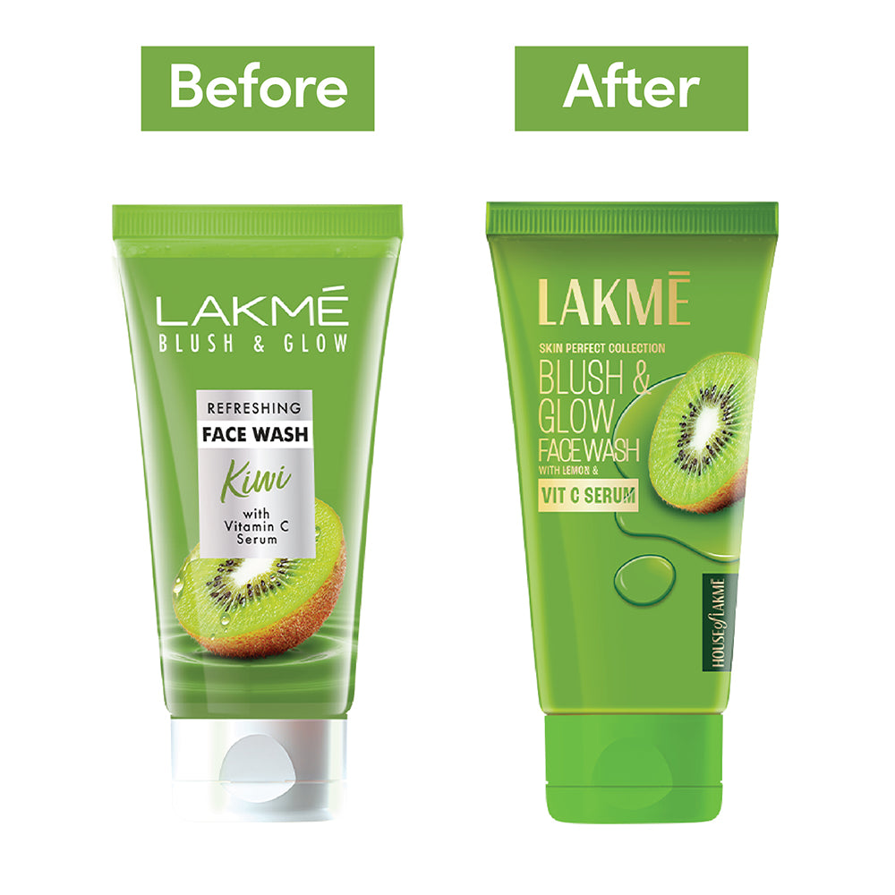 Lakmē Blush & Glow Kiwi Freshness Gel Face Wash with Kiwi Extracts, 100 g