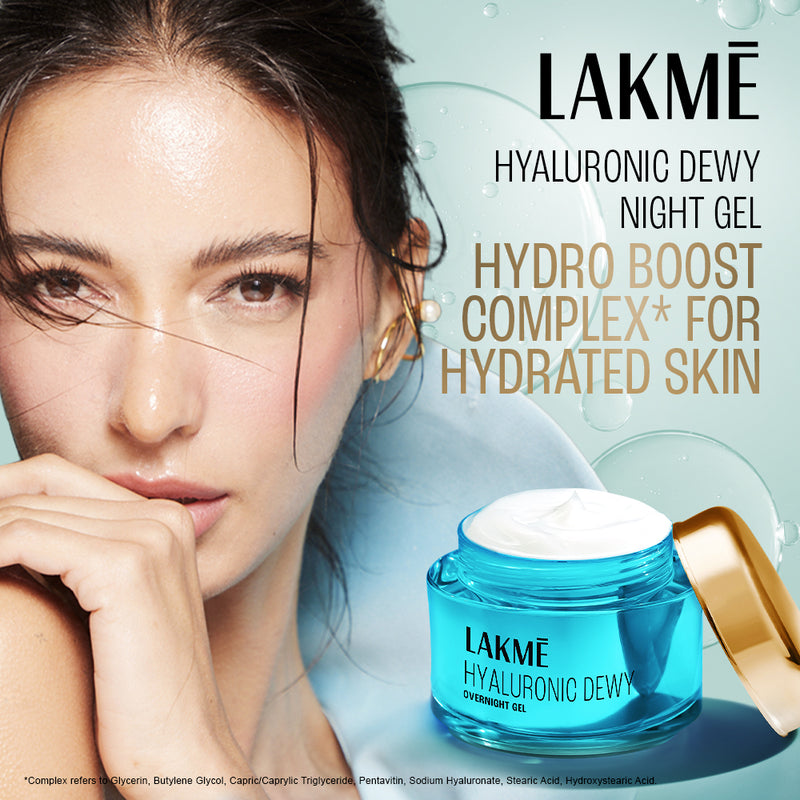 Lakmē Hyaluronic Dewy Overnight Gel with Hyaluronic Acid 50G