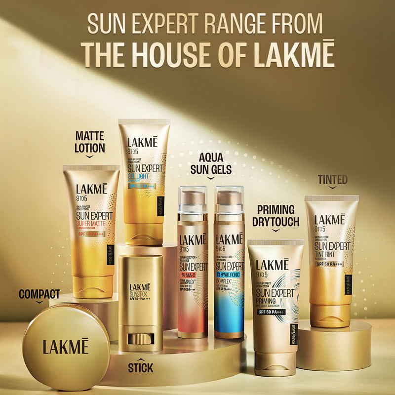 Lakmē Sun Expert Tinted Sunscreen SPF 50 PA +++ | Broad spectrum  UVA/B protection | Blue light protection | No White Cast | for all dry, oily, normal skin| Matte Finish | 100 ml