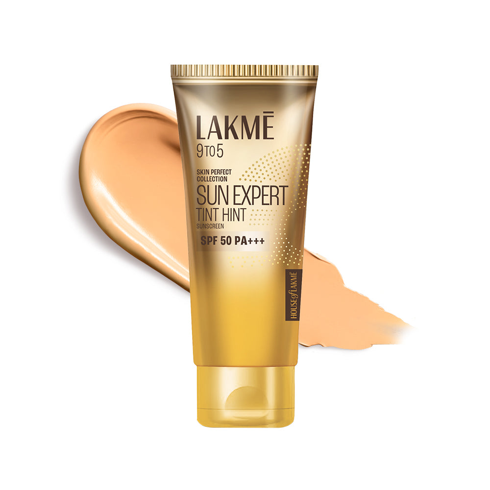 Lakmē Sun Expert Tinted Sunscreen SPF 50 PA +++ | Broad spectrum  UVA/B protection | Blue light protection | No White Cast | for all dry, oily, normal skin| Matte Finish | 50ml