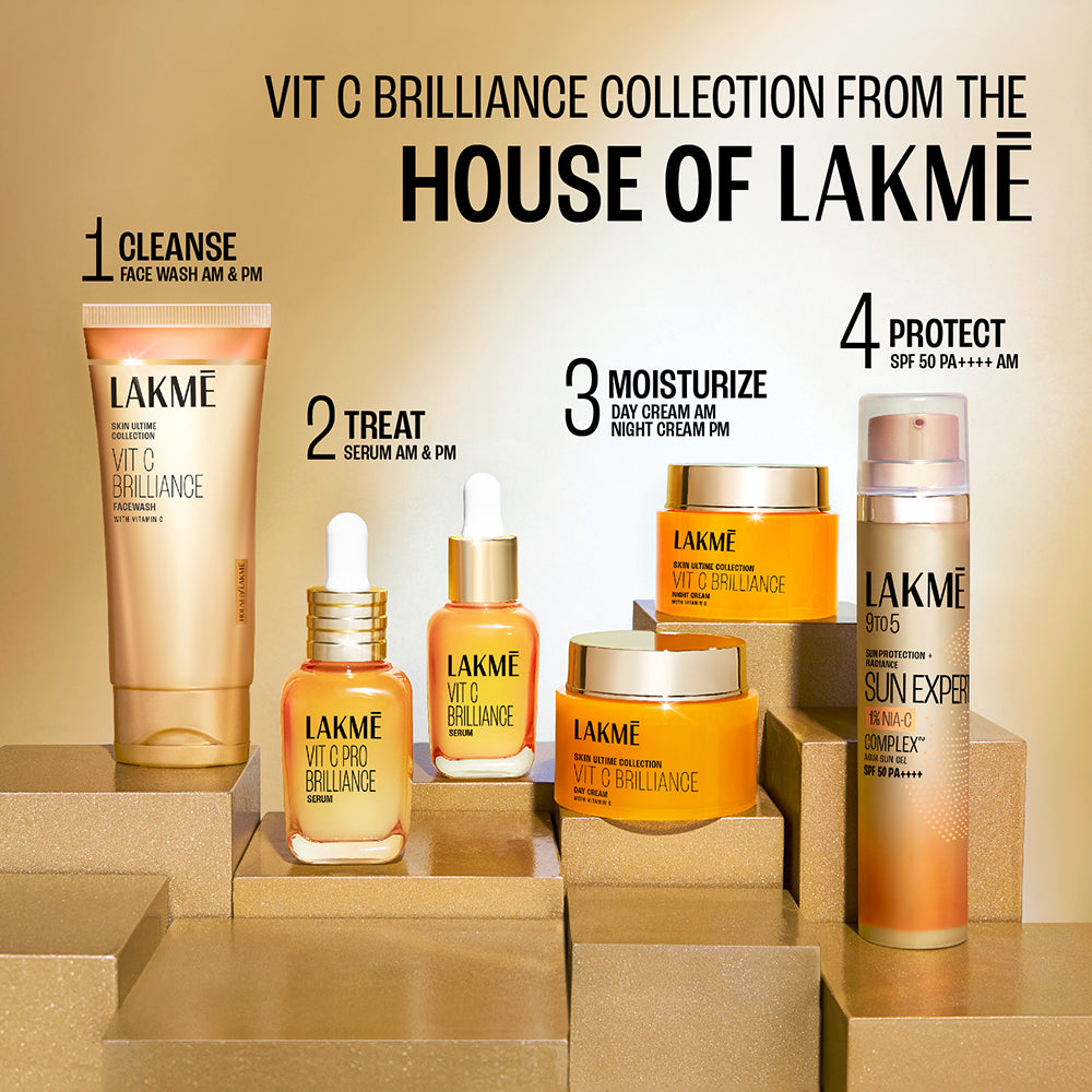 Lakmē Vitamin C Brilliance Night Cream with Vitamin C 50G, healthy, glowing skin