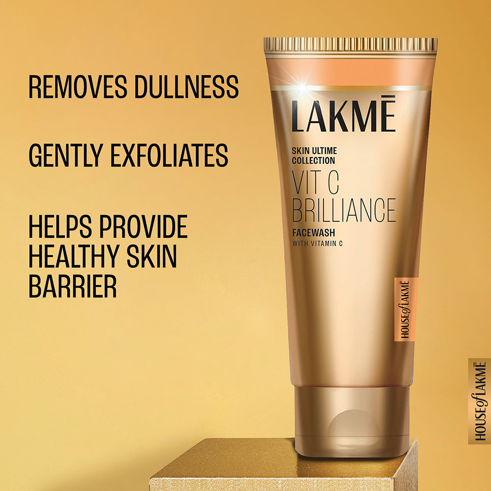 Lakmē Vitamin C Brilliance Facewash with Vitamin C Face Wash for brighter skin 100g