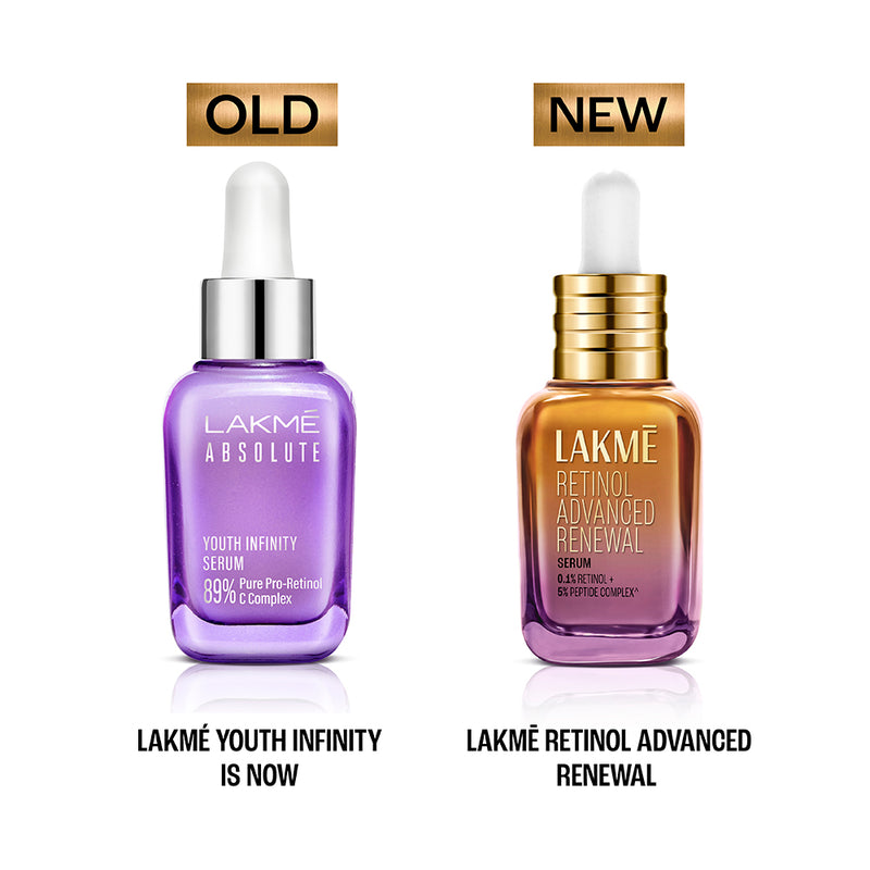 Lakme Retinol Advanced Renewal Serum 0.1% Retinol + 5% Peptide Complex 15 ML