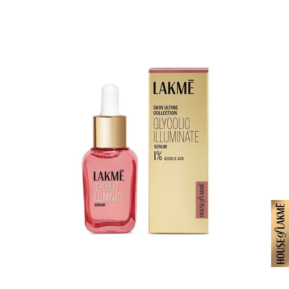 Lakmē Glycolic Illuminate Serum with 1% Glycolic Acid Reduces Dullness & Improves Texture