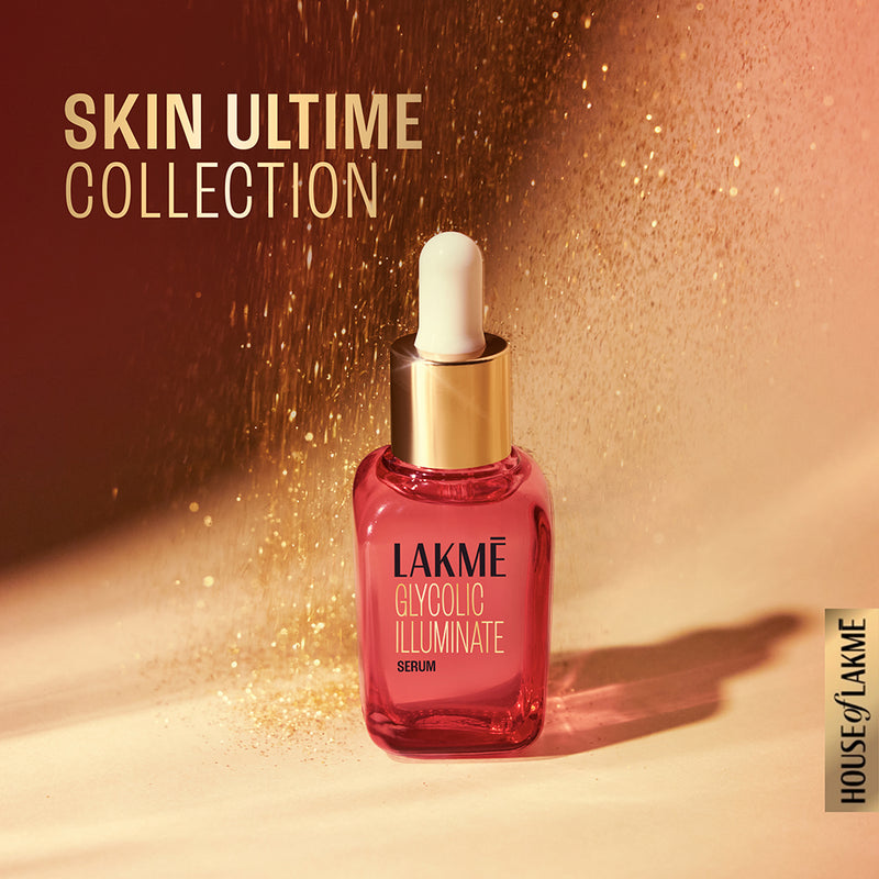 Lakmē Glycolic Illuminate Serum with 1% Glycolic Acid Reduces Dullness & Improves Texture