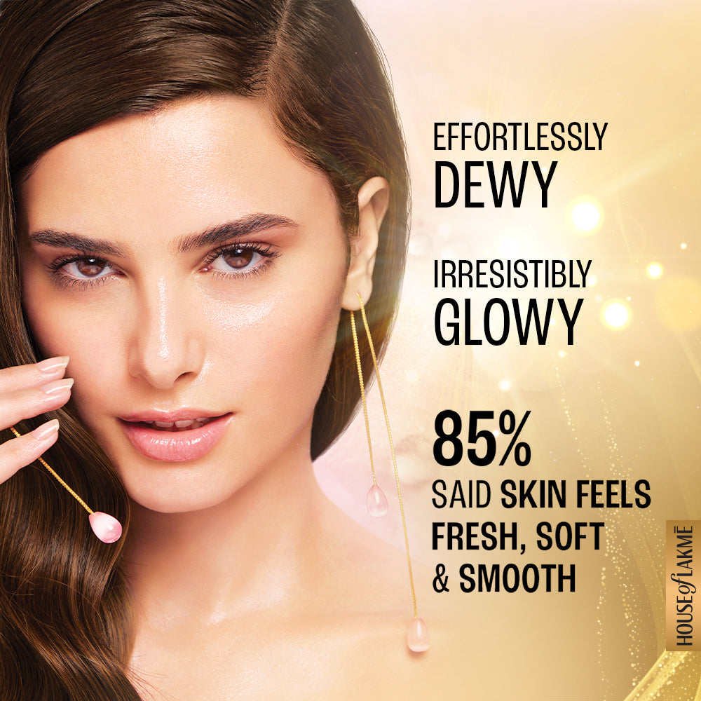 Lakme Dew Drama Facewash with Pro-Ceramides & 6% Vitamin E + B3 + F Complex for Glowing Skin, 100gm