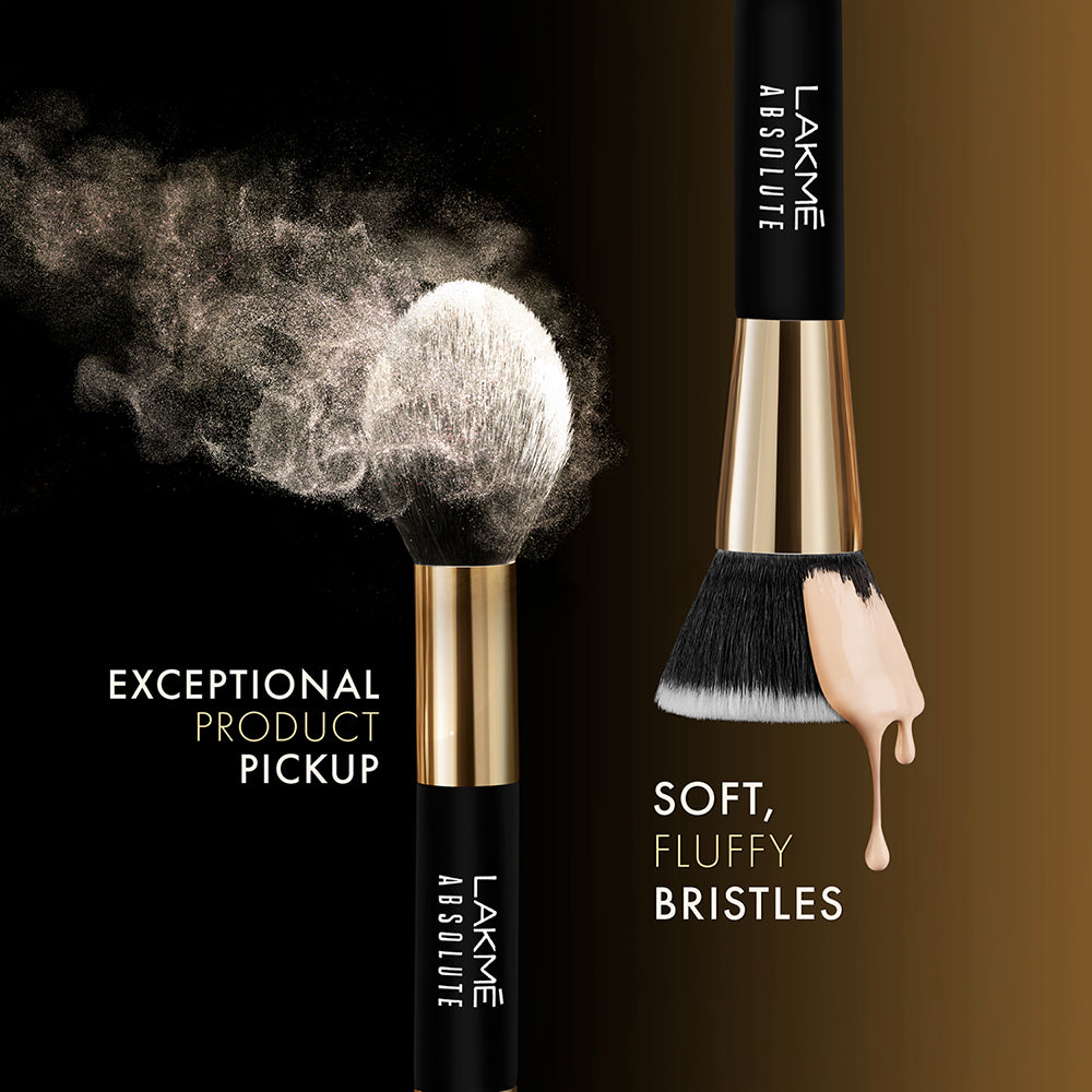 Lakmē Absolute Makeup Master Tools -  Dual Ended Foundation & Powder Brush