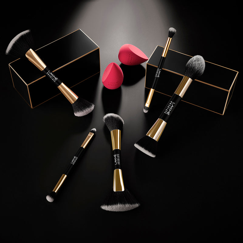 Lakmē Absolute Makeup Master Tools -  Dual Ended Foundation & Powder Brush