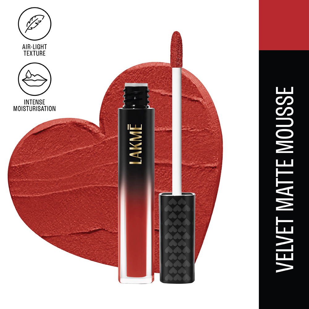 Lakmē Xtraordin-airy Lip Mousse-The One Red