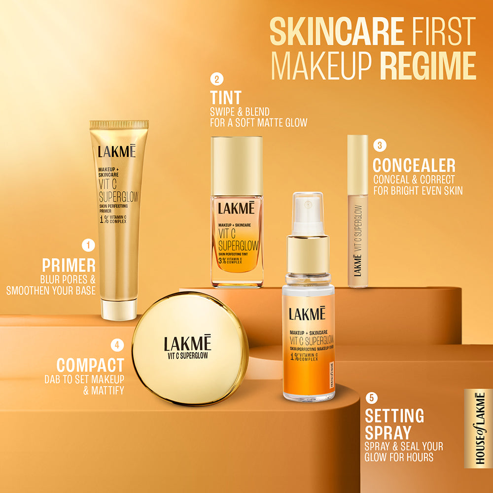 Lakmē Vit C Superglow Pre-Bridal Glow Kit