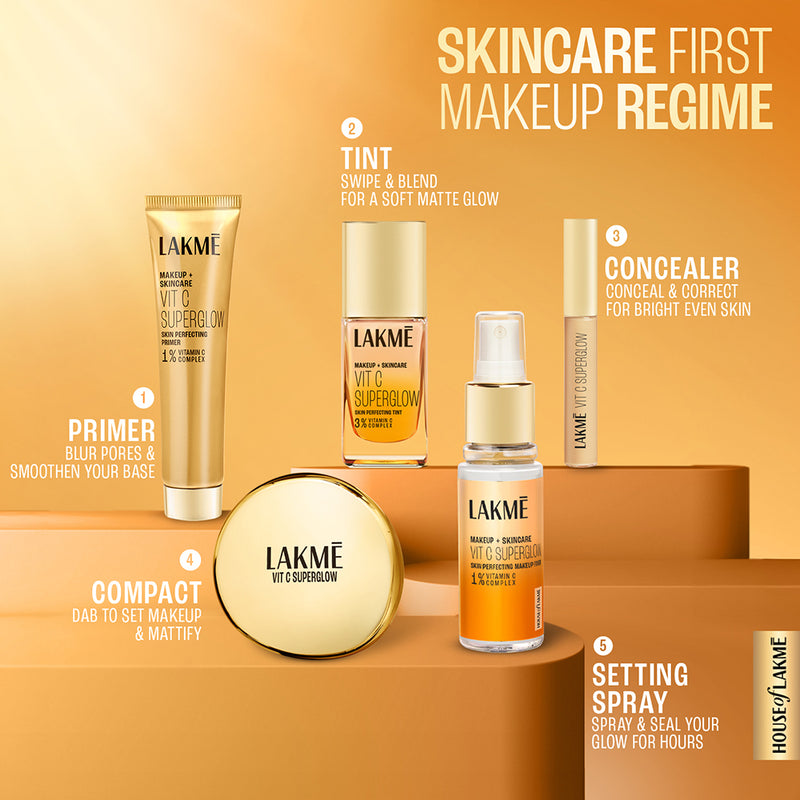 Lakmē Vit C Superglow Pre-Bridal Glow Kit