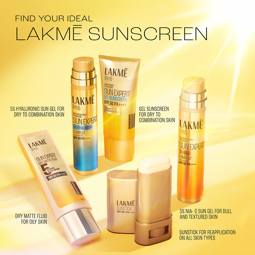 Lakme Sun Expert Dry Matte Fluid SPF 50++++ Sunscreen with 1% niac & ceramide, for oily skin 50ml