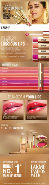 Lakmē 9to5 Overtime Shine Tinted Lip Oil