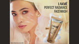 Lakmē Perfect Radiance Facewash with 98% Pure Niacinamide for Glowing Skin, 100gm